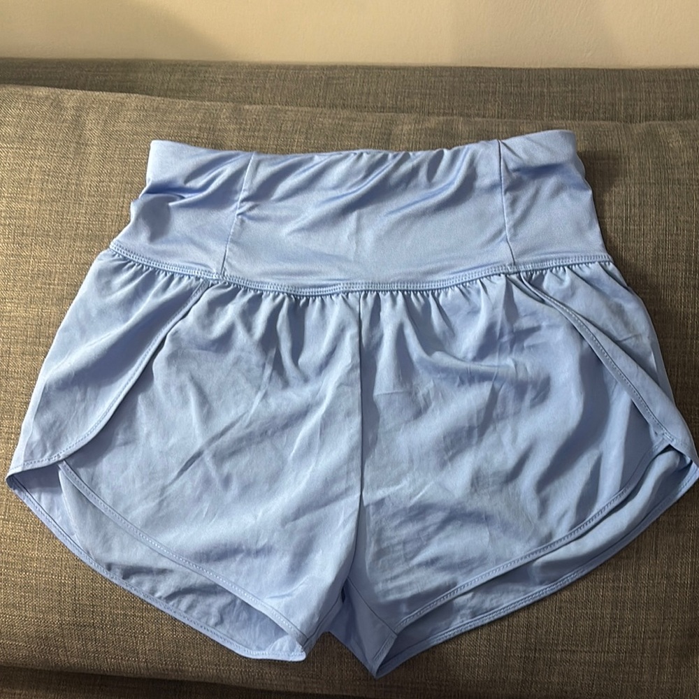 Love Tree Blue Athletic Shorts with Moisture-Wicking Fabric
